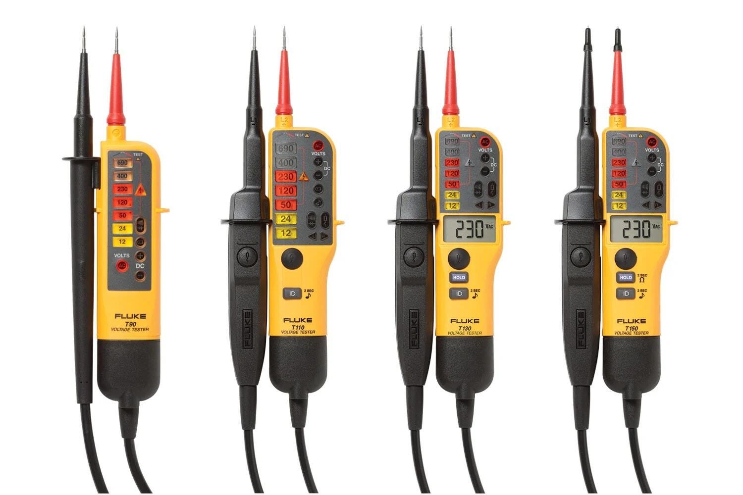 Fluke Two-Pole Voltage and Continuity Testers. Rugged. Reliable. Accurate.